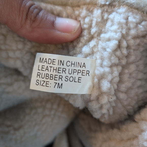 Michael Kors Lace Up Shearling Wedge Black Suede Mid Calf Winter Boots Women's 7 - Picture 11 of 11